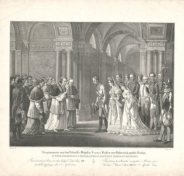 F. Wolf, Höchle – Pápež Pius VII. prijíma Františka I. Habsburského