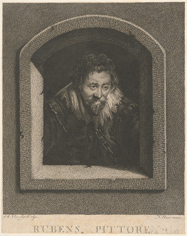 F. Neri, Anthony van Dyck – Portrét Rubensa