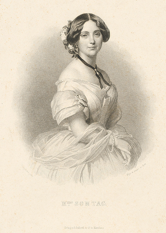 August Weger, Johann Paul Singer, Franz Xaver Winterhalter – Portrét Henriety Sintag