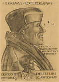 Hieronymus Hopfer – Portrét Erazma Rotterdamského 