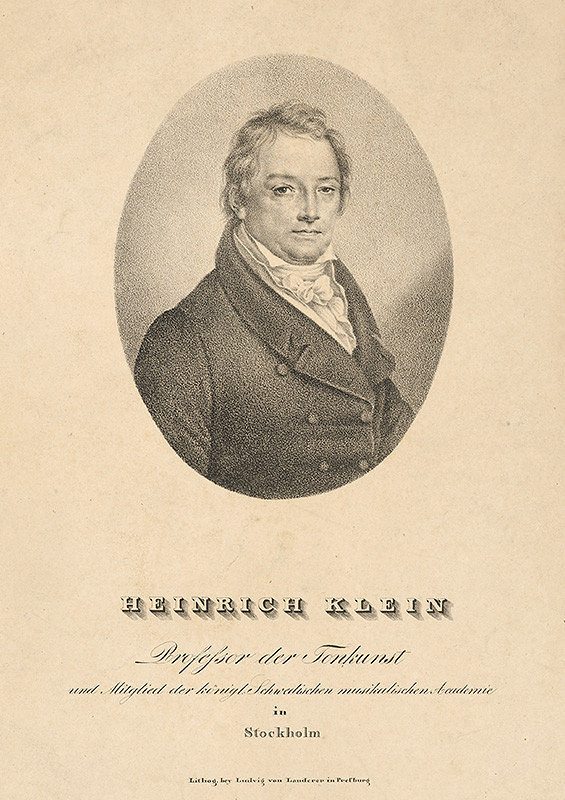 Ludwig Landerer – Portrét Heinricha Kleina