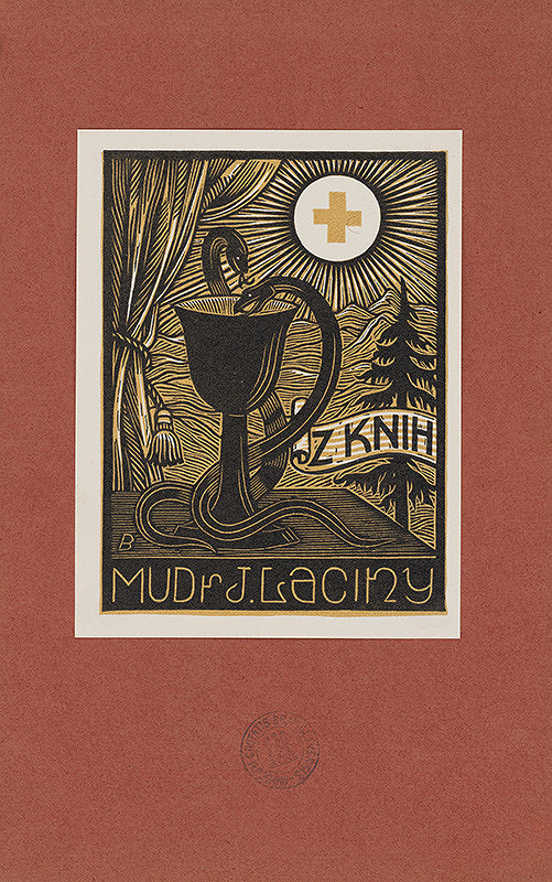 Stredoeurópsky grafik z 20. storočia – Ex libris J. Laciny