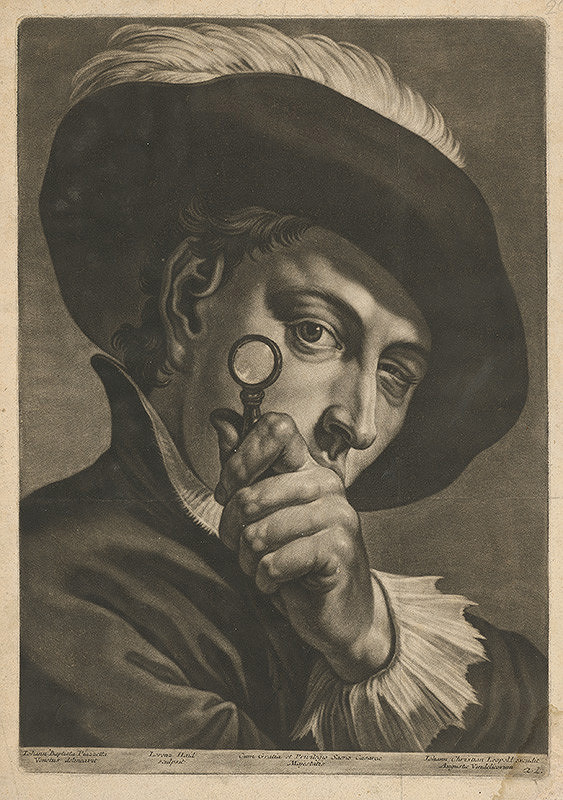 Johann Lorenz Haid, Giovanni Battista Piazzetta – Muž s lupou