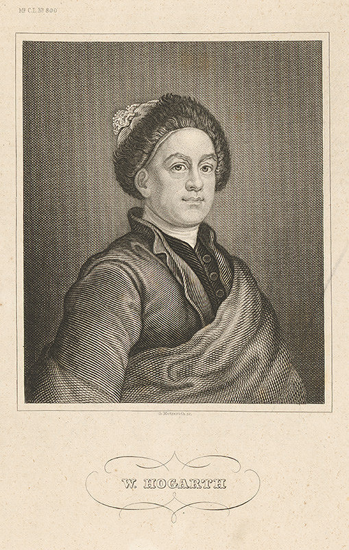 Gustav Metzeroth – Portrét W.Hogartha