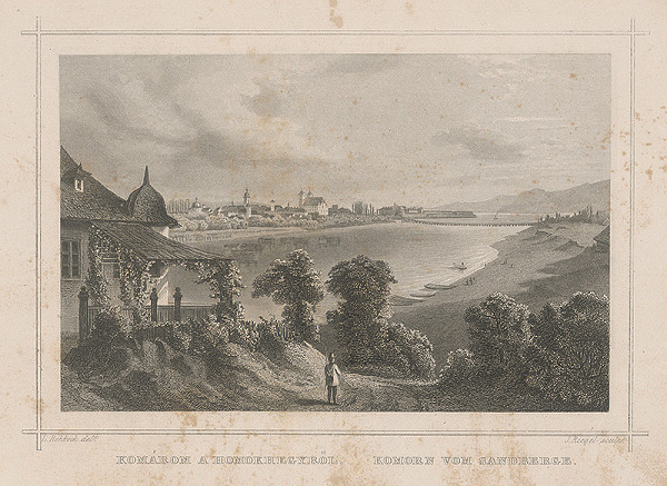 Ludwig Rohbock, Jobst Riegel – Pohľad na Komárno z Pieskového vrchu