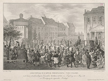 Franz Wolf, Johann Höfelich – Príchod Ferdinanda V. do Bratislavy 