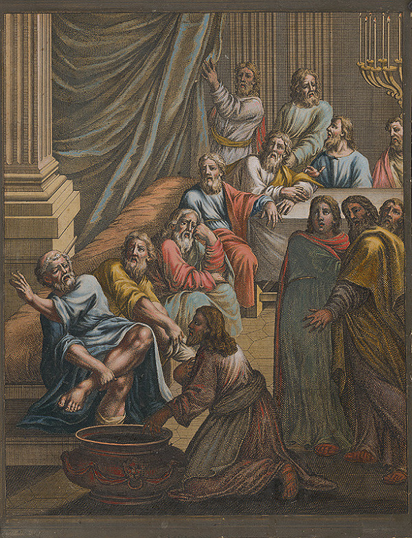 Francesco Antonio Meloni, Christoph Weigel st. – Ježiš umýva nohy svojim učeníkom (svätému Petrovi)