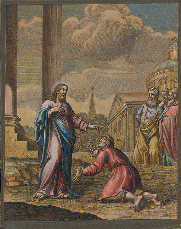 Francesco Antonio Meloni, Christoph Weigel st. – Uzdravenie slepca pri Jerichu