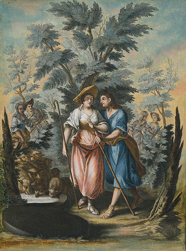 Stredoeurópsky maliar zo 17. storočia – Stretnutie Jákoba a Ráchel pri studni