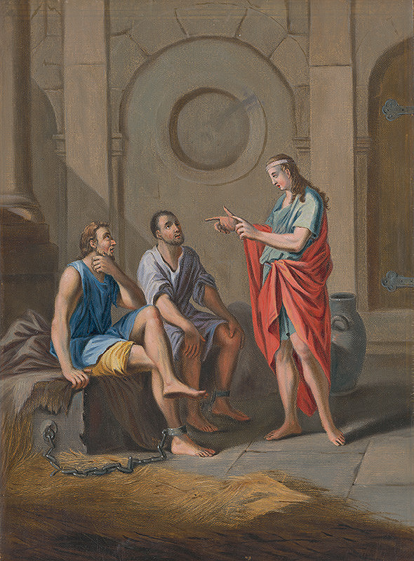 Stredoeurópsky maliar zo 17. storočia – Jozef vykladá sny vo väzení