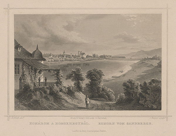 Ludwig Rohbock, Jobst Riegel – Pohľad na Komárno z Pieskového vrchu
