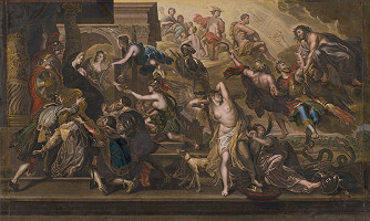 Peter Paul Rubens, Jean Baptiste Nattier, Gaspar Duchange – Apoteóza Henricha IV. a vyhlásenie regentstva Márie de Medici 