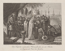 Anton Leitner, Mehleg – Krst avarského vodcu Húnov na rieke Fisch v prítomnosti Karola Veľkého 