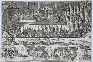 Johann Christoph Wagner – Korunovácia Leopolda I. v Bratislave 