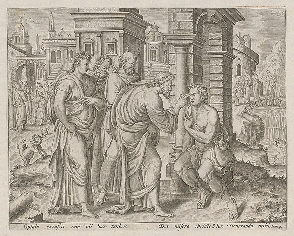 Stredoeurópsky maliar zo 16. storočia, Claes Jansz. Visscher – Kristus uzdravuje slepcov
