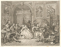 William Hogarth – Manželstvo podľa módy 4. 