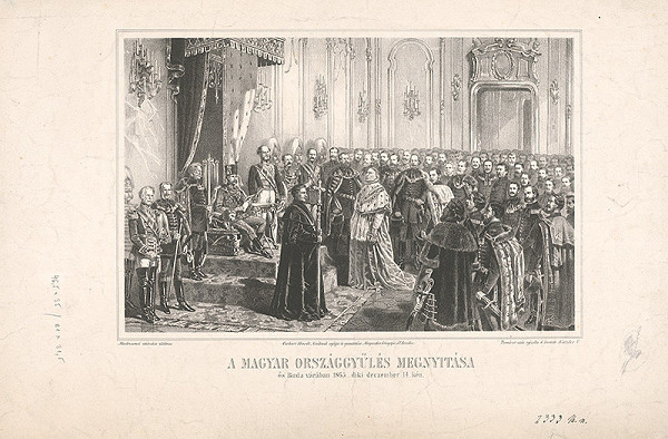 Vincenz Katzler – Uhorský snem r.1865