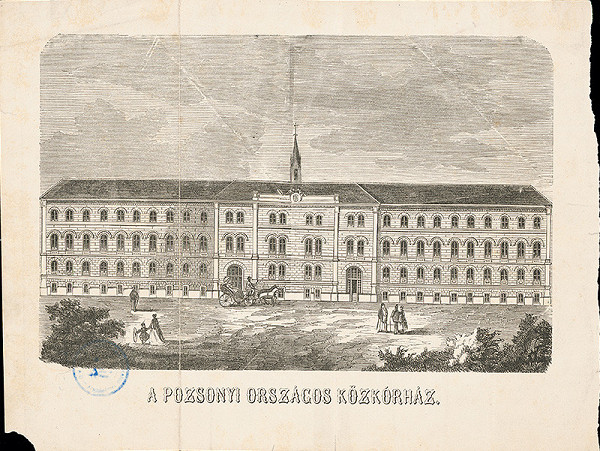 Stredoeurópsky grafik z 19. storočia – Bratislavská krajinská nemocnica