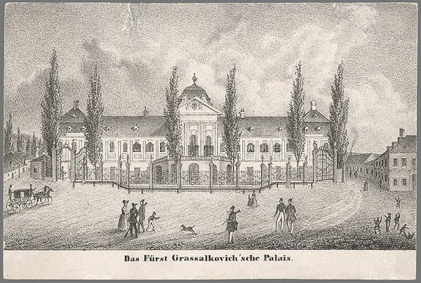 Antal József Strohmayer, Johann Höfelich, C.F. Wigand – Palác kniežaťa Grassalkoviča v Bratislave