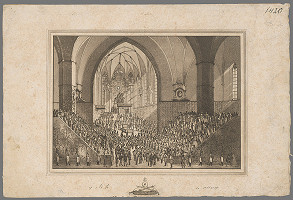 Eduard Gurk – Korunovácia Karolíny Augusty v dóme sv. Martina v Bratislave 