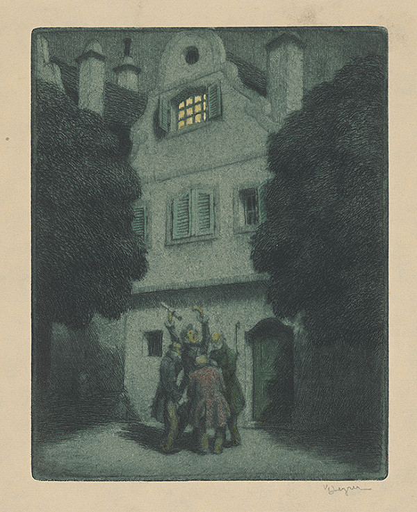 Stredoeurópsky grafik z 1. polovice 20. storočia – Koncert pod oknom