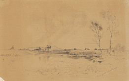 Gottfried Seelos – Krajina s rybníkom 