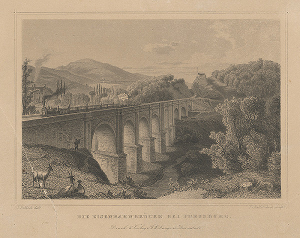 Franz Hablitschek, Ludwig Rohbock – Železničný most pri Bratislave