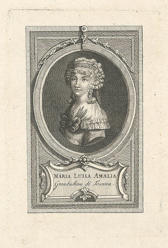 Stredoeurópsky grafik z 19. storočia – Mária Luisa Amália, veľkokňažná toskánska