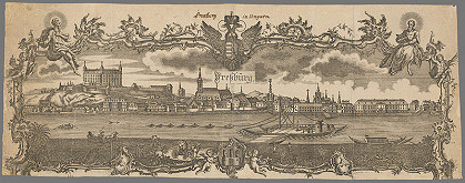 Sebastian Zeller – Pohľad na Bratislavu z juhu 