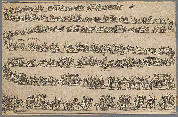 Stredoeurópsky grafik zo 17. storočia – Korunovačný sprievod