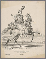 Eduard Gurk – Jazdecký portrét neznámeho šľachtica v korunovačnom kostýme 