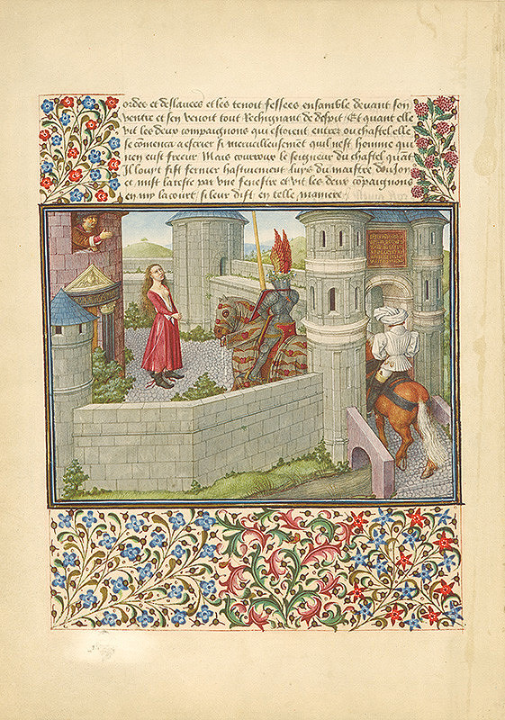 Stredoeurópsky autor z prelomu 15. - 16. storočia – Výjav na hradnom nádvorí