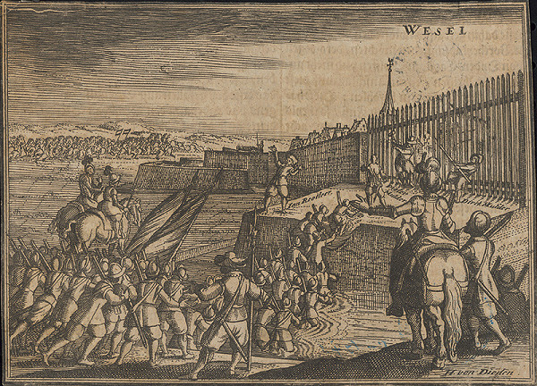 H. von Dieden – Útok Jána Reolcera na palisádach vo Wesele 