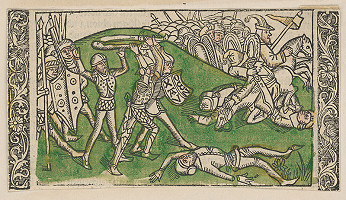 Stredoeurópsky grafik z 15. storočia, Silvan Otmar – Bitka 