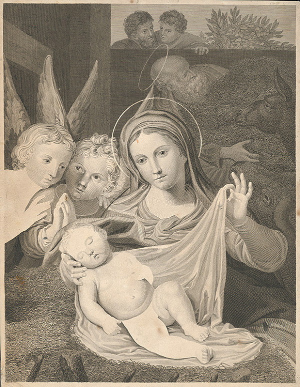 Stredoeurópsky grafik zo 17. storočia – Mária s Ježišom