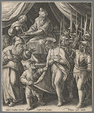 Crispijn de Passe st., Jan van der Straet – Pilát si umýva ruky 