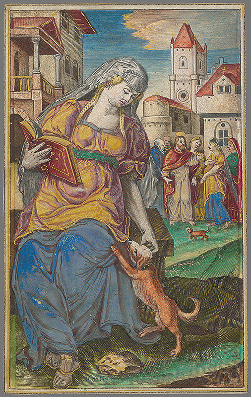 Maarten de Vos st., Jan Collaert II, Philips Galle – Kanaánska žena (8) 