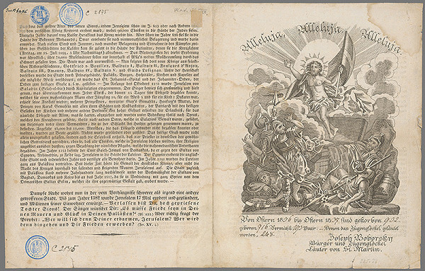 Stredoeurópsky grafik z 19. storočia – Zmŕtvychvstanie Krista 