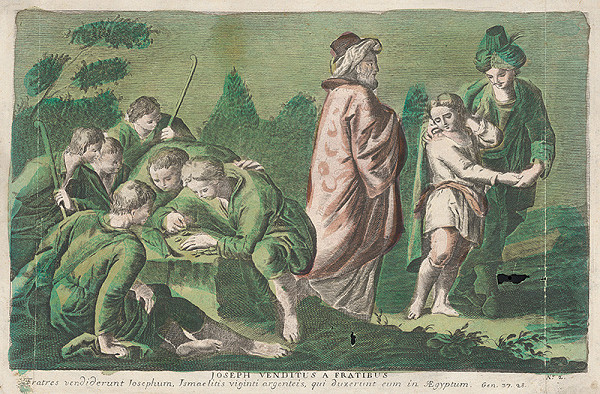 Stredoeurópsky grafik zo 17. storočia – Jozefa predajú jeho bratia