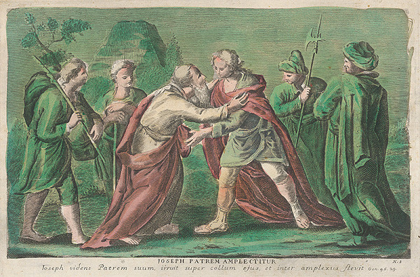 Stredoeurópsky grafik zo 17. storočia – Jozef sa stretáva s otcom