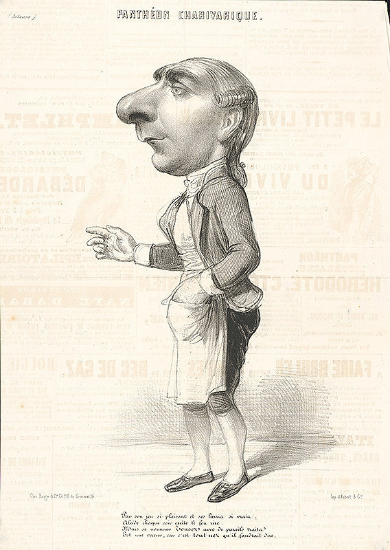 Francúzsky grafik z polovice 19. storočia – Herec 