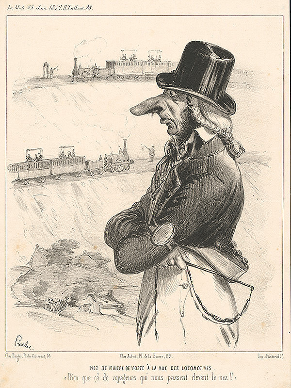 Clément Pruche – Karikatúra železničnej dopravy