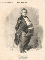 Francúzsky grafik z polovice 19. storočia – Žartovné zrkadlo 