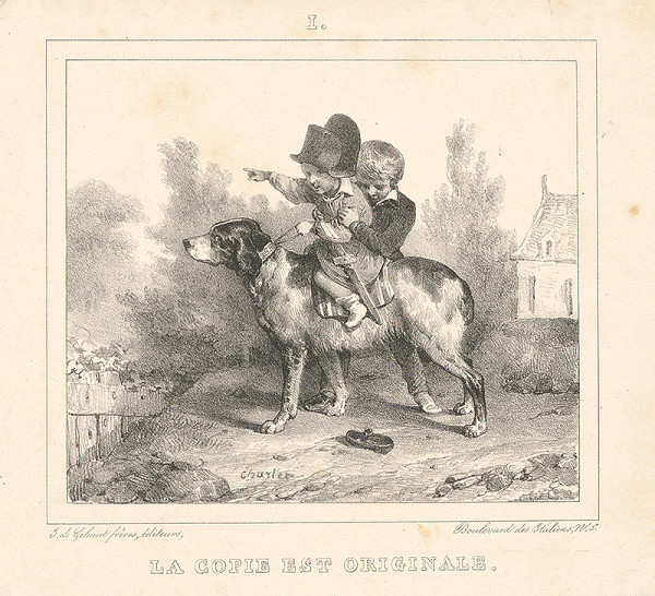 Boulevard, Nicolas-Toussaint Charlet – Deti sediace na psovi