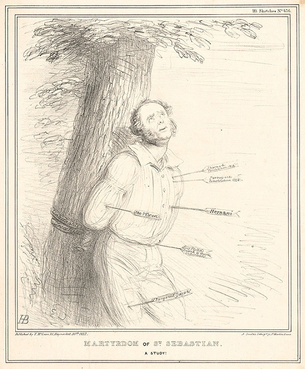 A. Ducotes – Sv. Sebastián - karikatúra