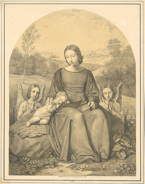 Heinrich Maria von Hess – Mária s Ježiškom a anjelmi