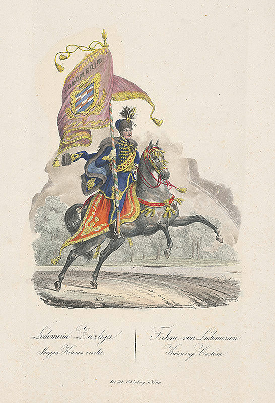 Stredoeurópsky grafik z 19. storočia – Korunovačný kostým z Lodonerie