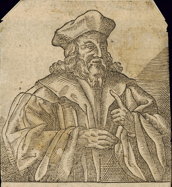 Stredoeurópsky grafik z 15. storočia – Portrét učenca 