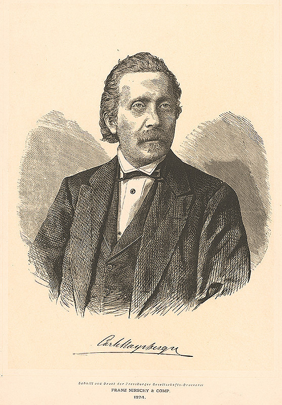 Stredoeurópsky grafik z 19. storočia – Portrét Karla Mayrbergera