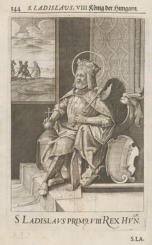 Stredoeurópsky grafik zo 17. storočia – Portrét Ladislava I. Svätého